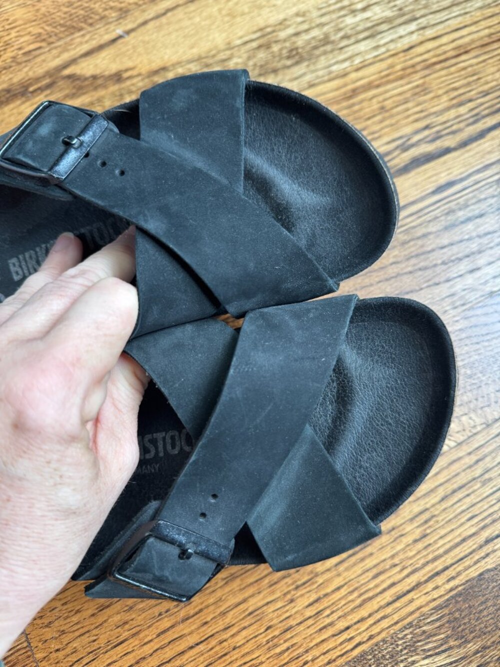 Birkenstock Siena Black Nubuck EU 39 (US Women's 8-8.5) Narrow Sandals - Picture 4 of 6